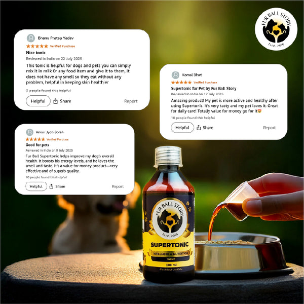 FurBall Story Supertonic Overall Wellness Syrup for Dogs and Cats
