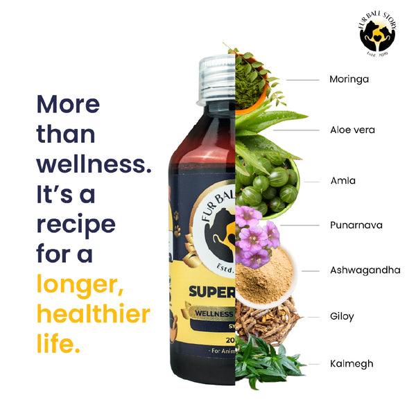 FurBall Story Supertonic Overall Wellness Syrup for Dogs and Cats