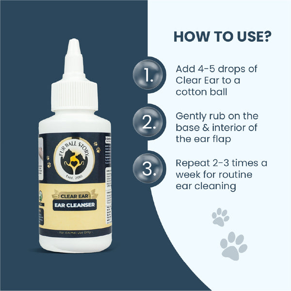 FurBall Story Ear Cleanser for Dogs and Cats