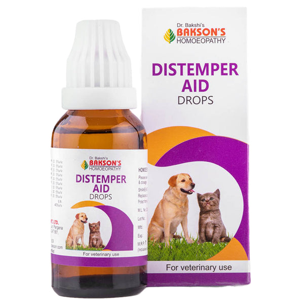 Bakson Distemper Aid Drops for Dogs and Cats