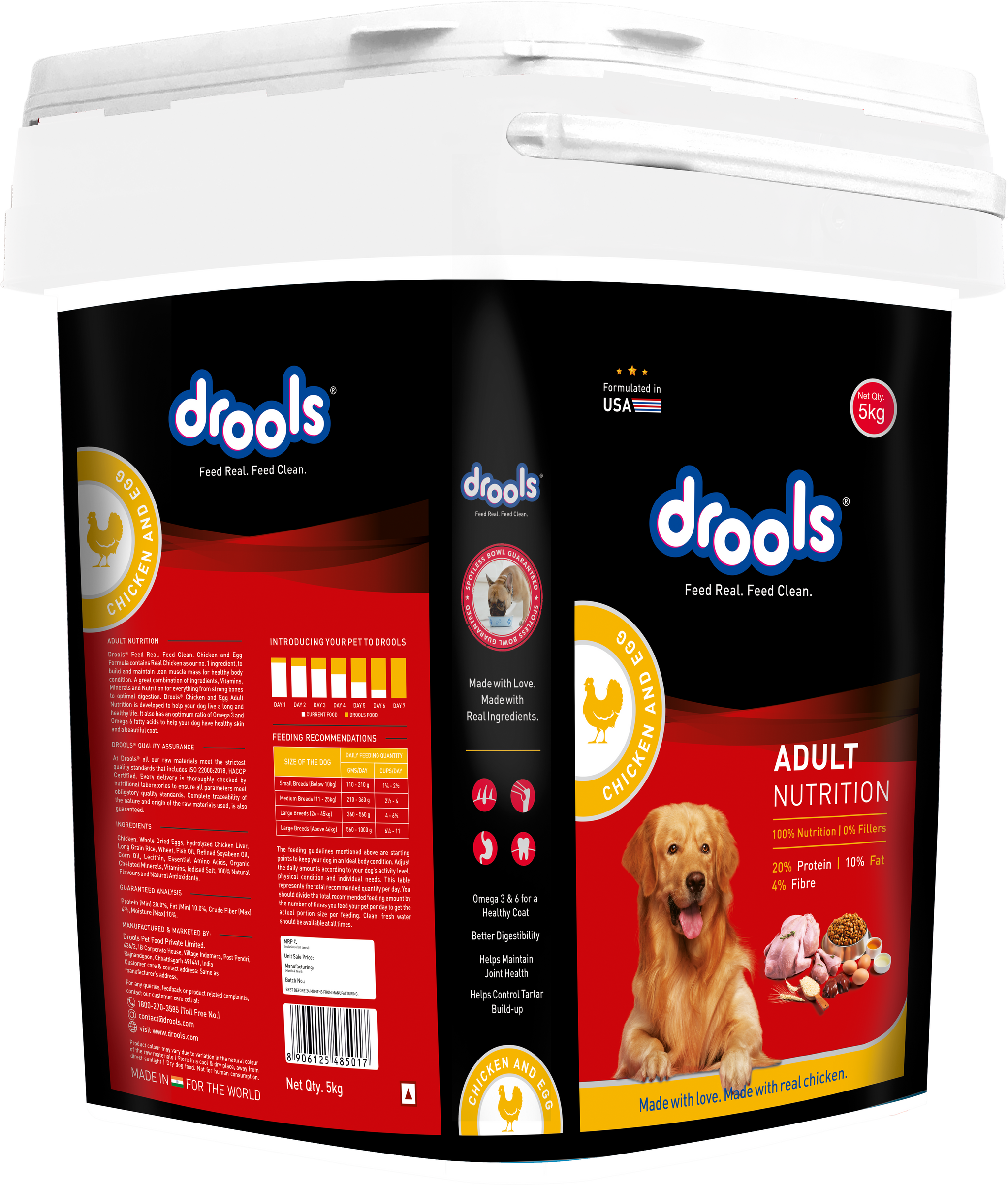 Drools Chicken and Egg Adult Dog Dry Food Dogs- Dry Food Drools