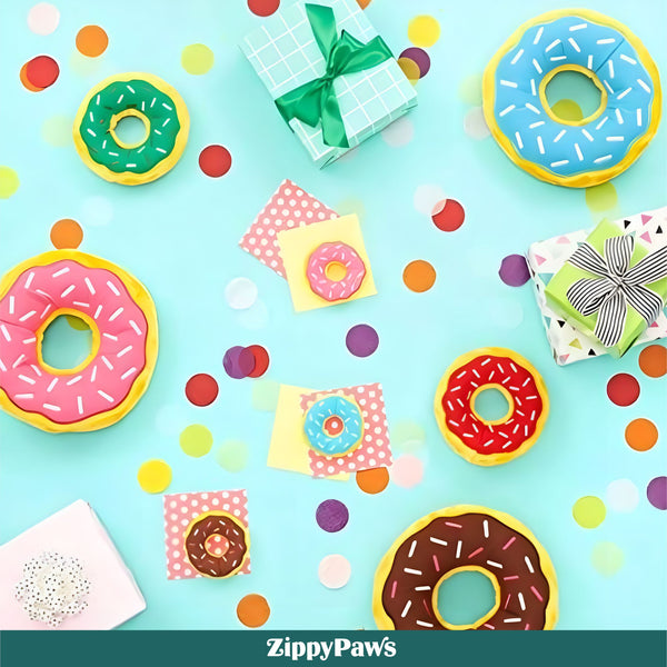 Zippy Paws Chocolate Donutz Plush Toy for Dogs