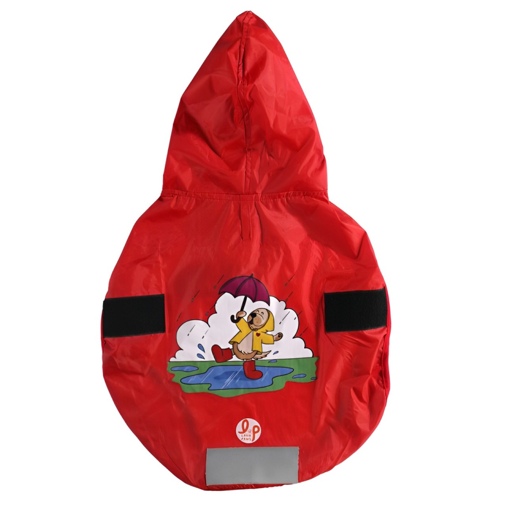 Just Wanna Have Fun Printed Raincoat for Dogs by Lana Paws (Red) Both-Clothing & Accessories Lana Paws