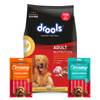 Drools Chicken and Egg Adult Dry Dog Food with Free Creamy Treat Pouches Dogs- Dry Food Drools