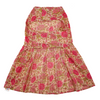 Skatrs Cotton Dress for Dogs and Cats (Off White and Pink Lotus) Both-Clothing & Accessories Skatrs