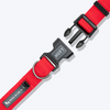 HUFT Basics Adjustable Nylon D Ring Collar for Dogs (Crimson Red) Dogs-Collar, Leashes, harnesses Heads Up for Tails