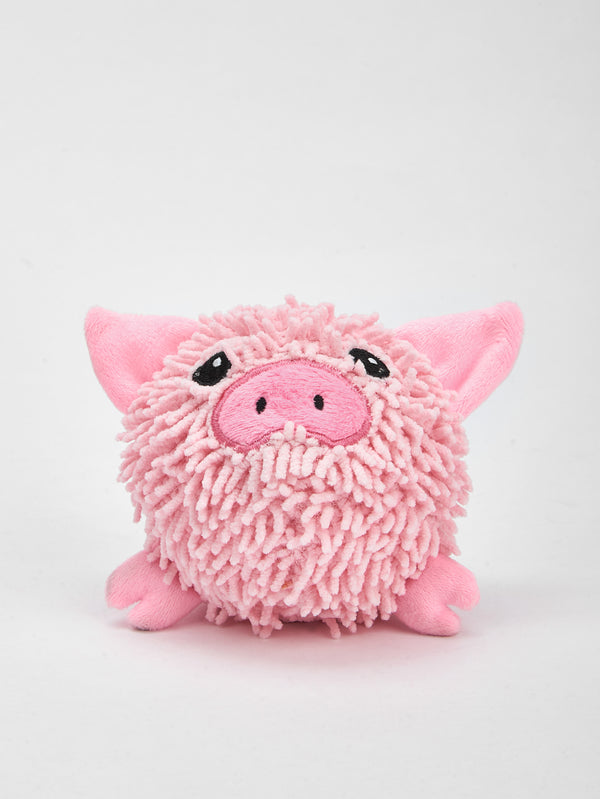 Fofos Pig and Cow Sprike Ball Animal Toy for Dogs