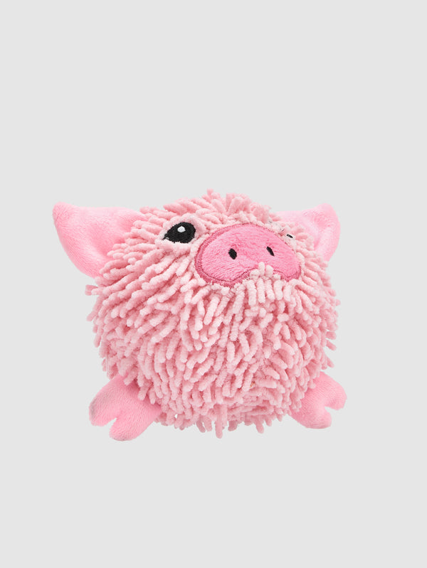 Fofos Pig and Cow Sprike Ball Animal Toy for Dogs