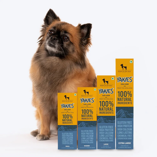 HUFT Yakies 100% Natural and Vegetarian Gluten Free Chew Bone for Dogs
