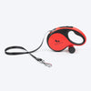 HUFT Retractable Leash With Poop Bag Dispenser for Dogs (Red) Dogs-Collar, Leashes, harnesses Heads Up for Tails S