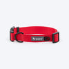 HUFT Classic D Ring Collar for Dogs (Cherry Red) Dogs-Collar, Leashes, harnesses Heads Up for Tails