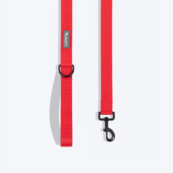 HUFT Classic Leash for Dogs (Cherry Red)