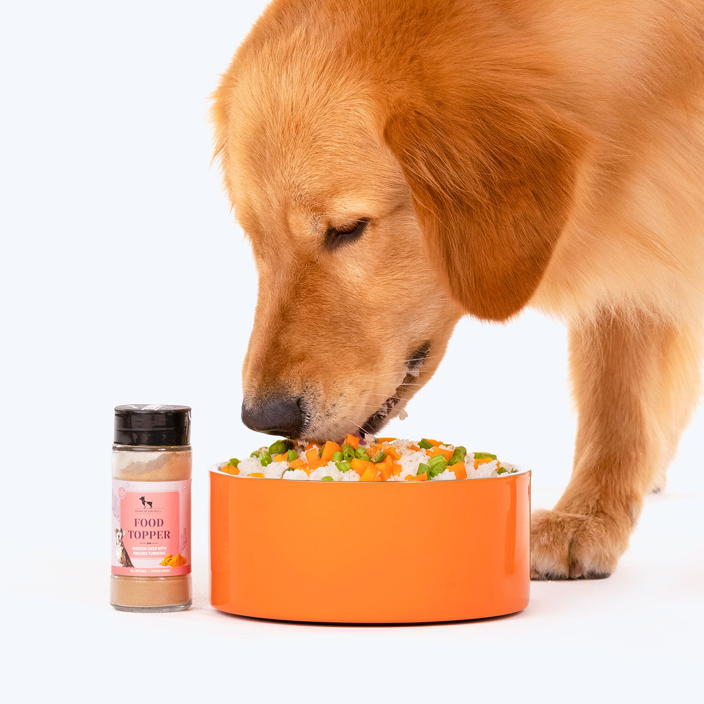 HUFT Chicken Liver with Organic Turmeric Food Topper for Dogs Dogs- Dry Food Heads Up for Tails