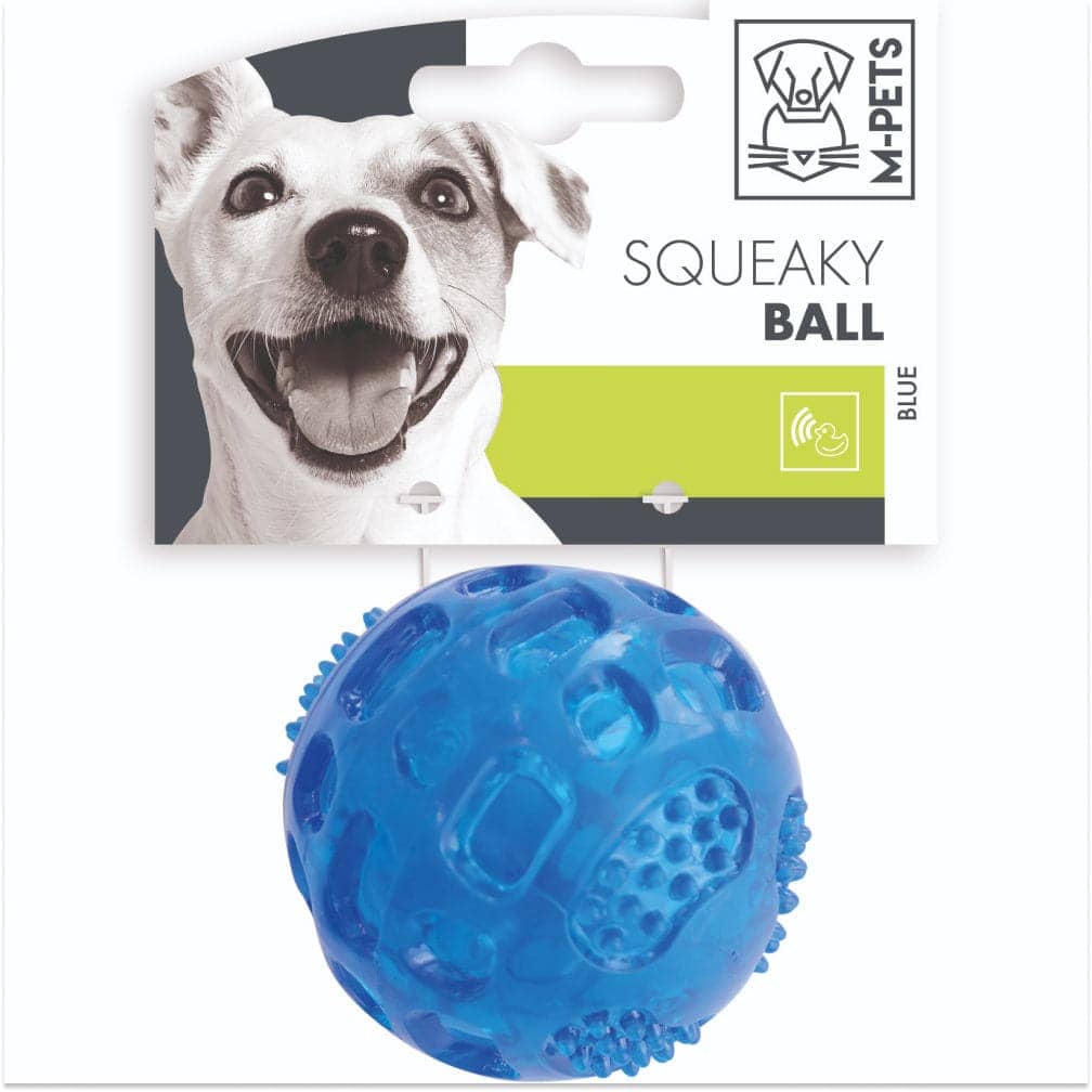 MPets Squeaky Ball-6.3cm Blue