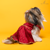 The Papaw Cartel Desi Girl in Banarasi Polka Dot Gown for Dogs (Red) Dogs-Clothing & Accessories The Papaw Cartel Dropship