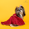 The Papaw Cartel Desi Girl in Banarasi Polka Dot Gown for Dogs (Red) Dogs-Clothing & Accessories The Papaw Cartel Dropship S
