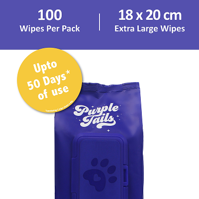 Purple Tails Canada Unscented Wipes for Dogs Dogs-Grooming Supplies Purple Tails