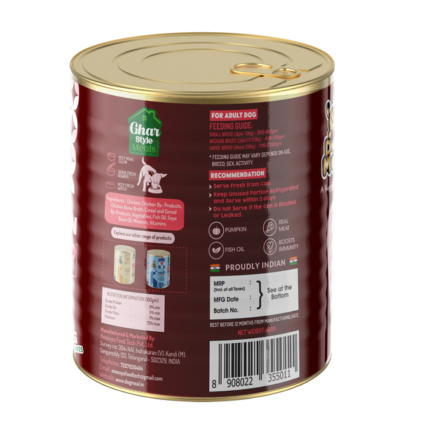 Dog Meal Chicken and Liver Meals Dog Wet Food
