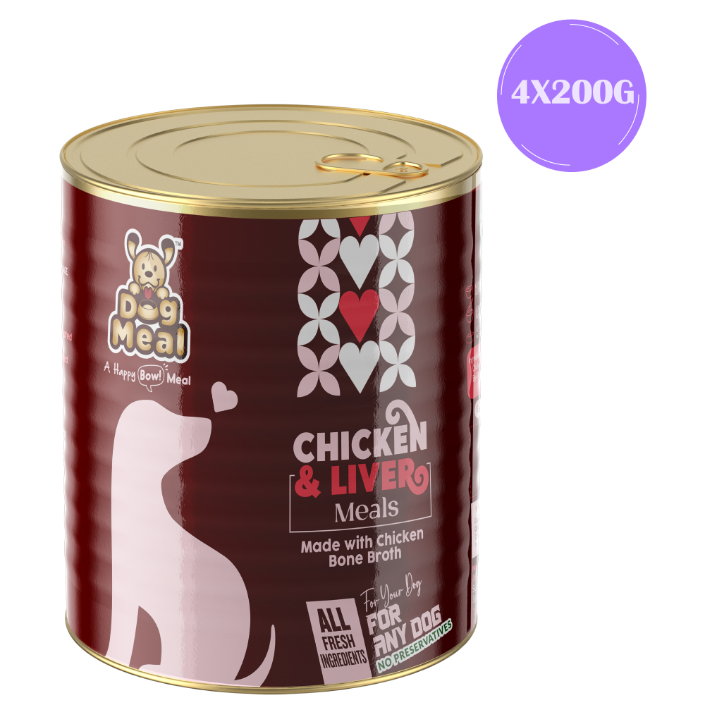 Dogmeal Chicken and Liver Meals Dog Wet Food Supertails