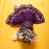 The Papaw Cartel Double Layered Gotapatti Ethnic Frock for Dogs (Purple) Dogs-Clothing & Accessories The Papaw Cartel Dropship