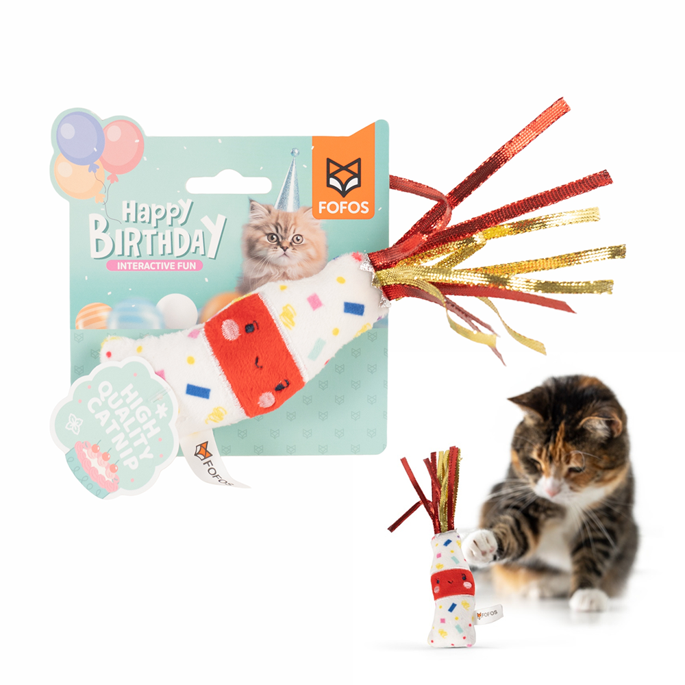 Barkbutler x Fofos Birthday Drink Catnip Toy for Cats Cats-Toys Barkbutler 20x5cm
