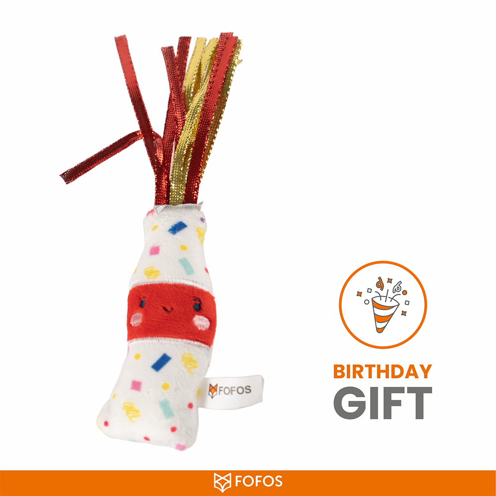 Barkbutler x Fofos Birthday Drink Catnip Toy for Cats Cats-Toys Barkbutler