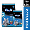 Drools Ocean Fish Adult Cat Dry Food Cats- Dry food Drools 4.2kg (3+1.2kg Free)