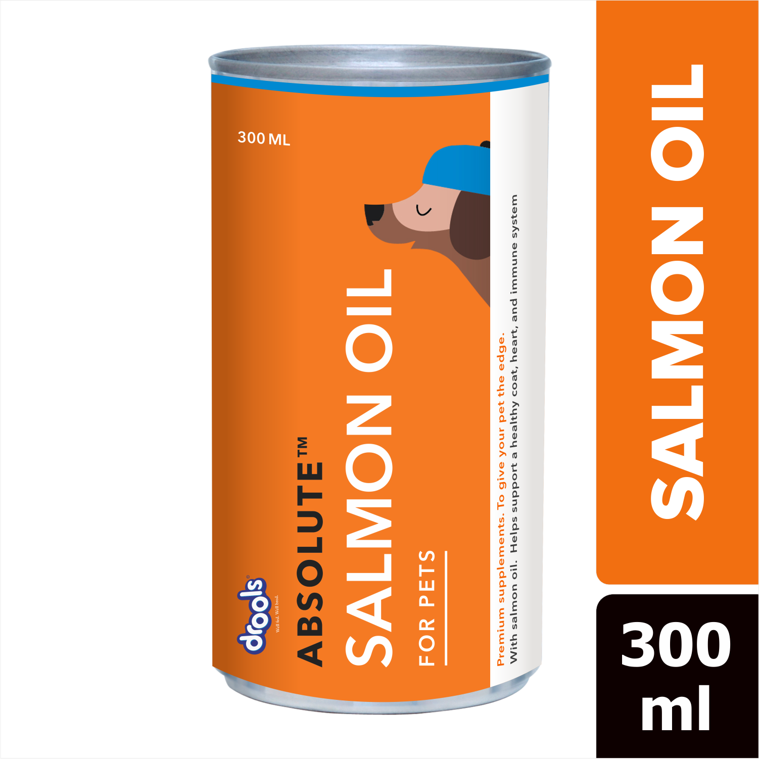 Drools Absolute Salmon Oil Syrup Supplement for Dogs Dogs-Health & Wellness Drools 300mL