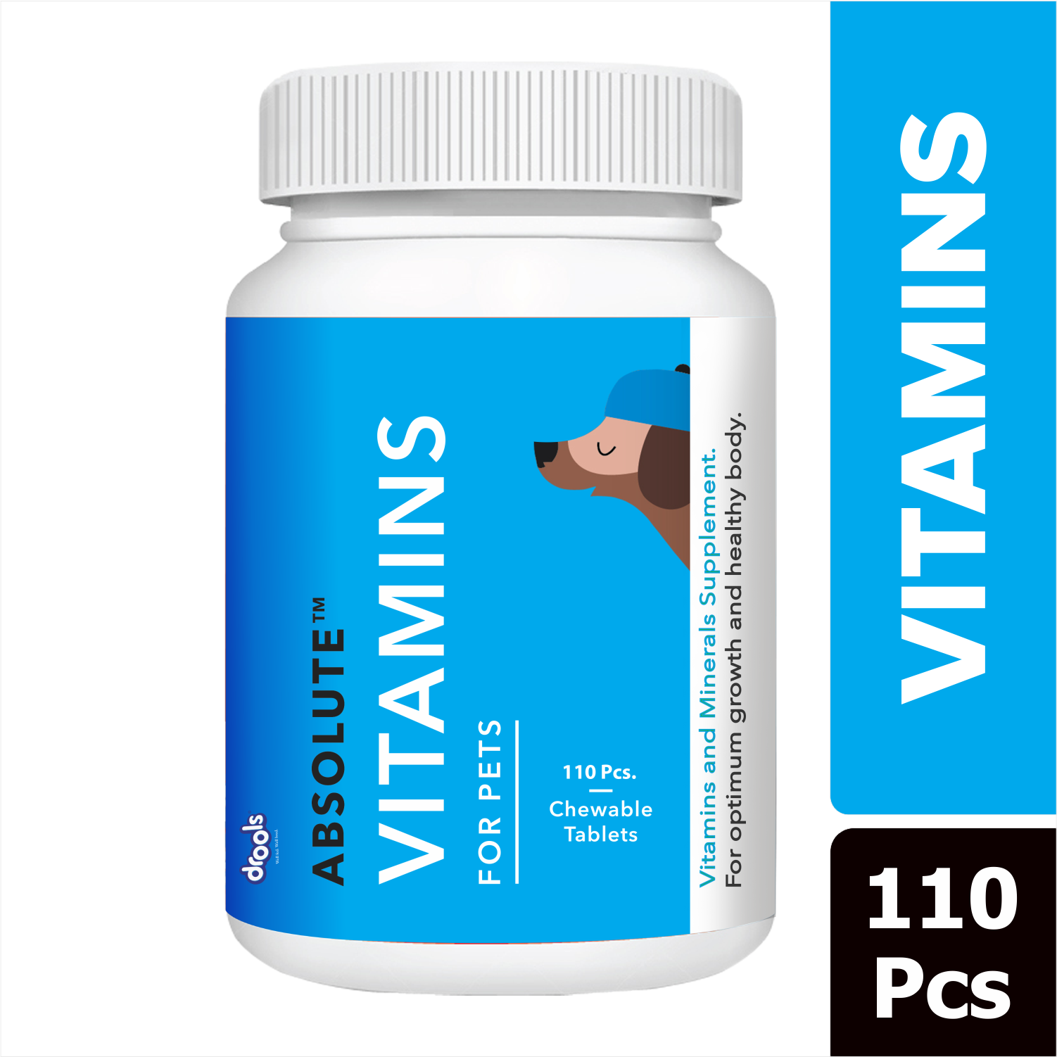 Drools Absolute Vitamin Supplement Tablets for Dogs Dogs-Health & Wellness Drools
