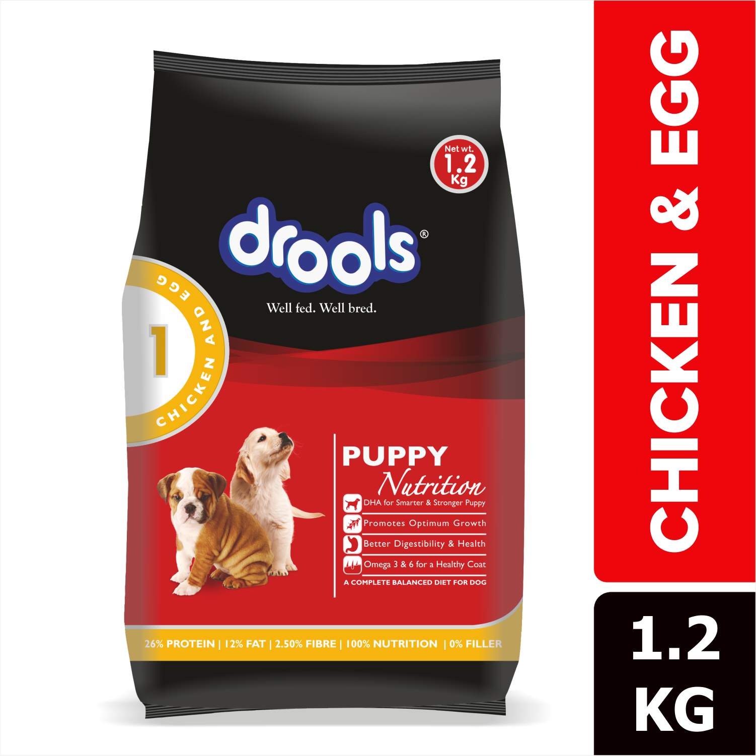 Drools puppy dog food outlet