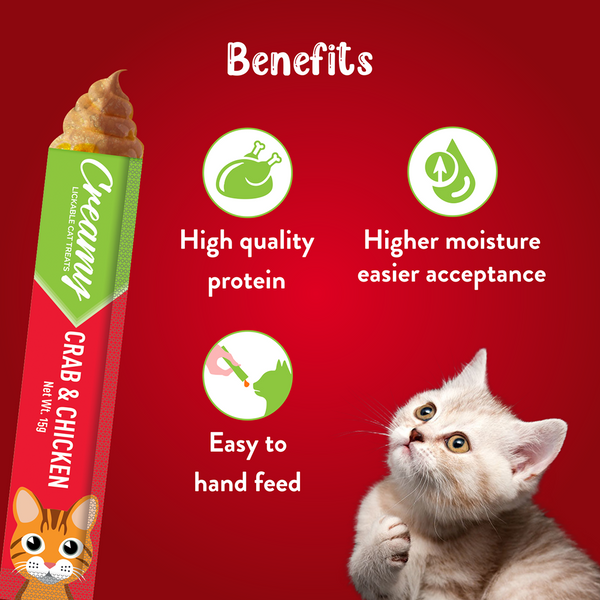 Drools Crab & Chicken Creamy Cat Treats