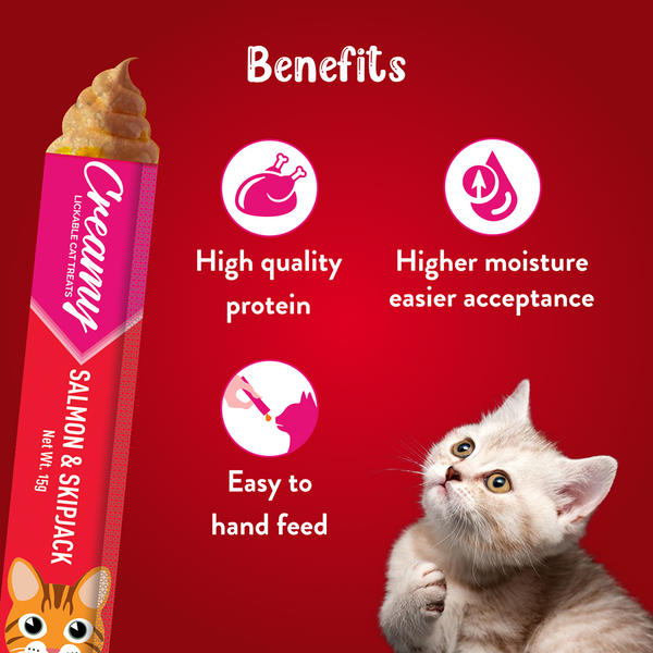 Drools Salmon & Skipjack Creamy Cat Treats