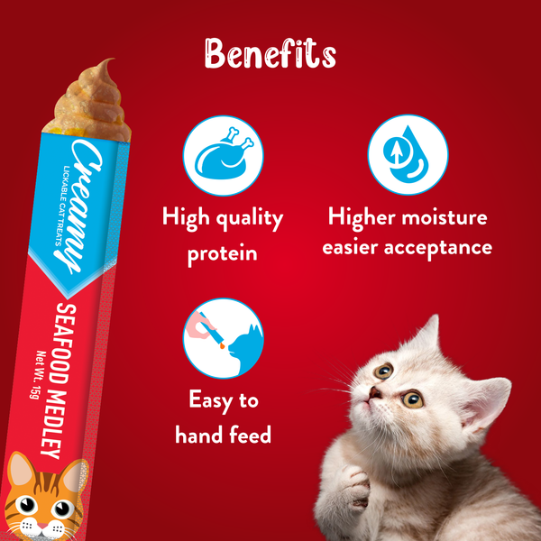 Drools Seafood Medley Creamy Cat Treats