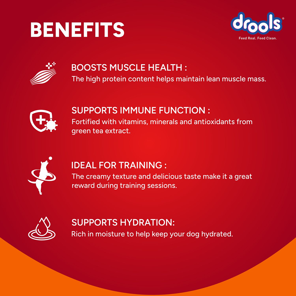 Drools Chicken & Carrot Creamy Dog Treats Dog Treats + Others Drools