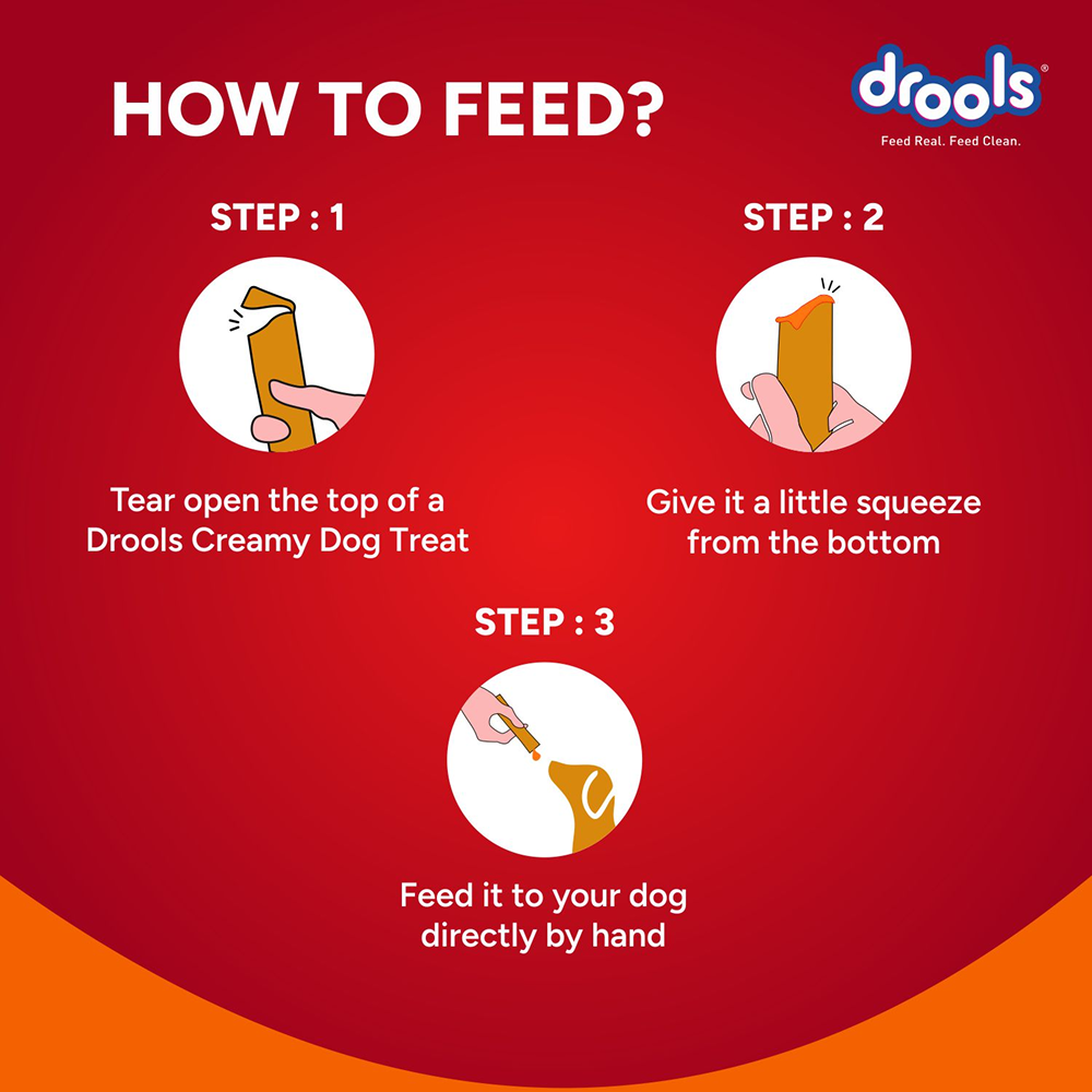 Drools Chicken & Carrot Creamy Dog Treats Dog Treats + Others Drools