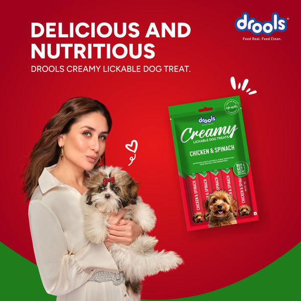 Drools Chicken & Spinach Creamy Dog Treats