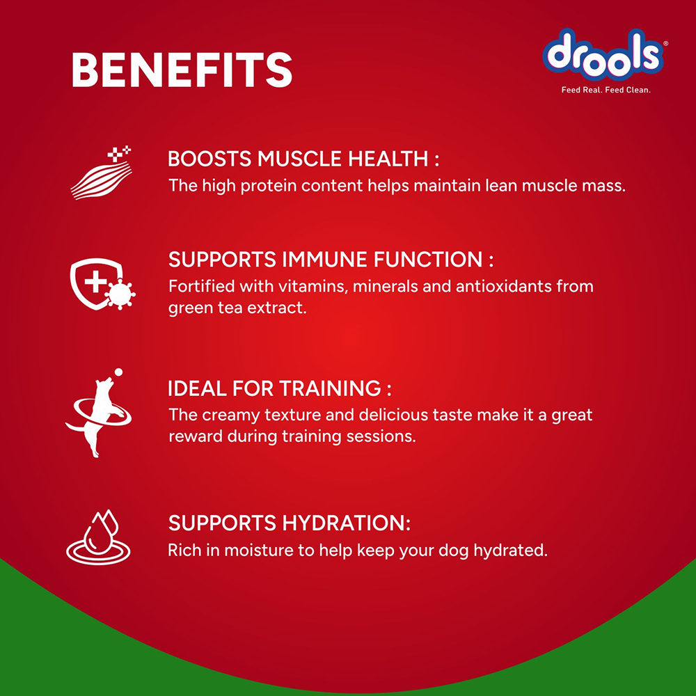 Drools Chicken & Spinach Creamy Dog Treats Dog Treats + Others Drools