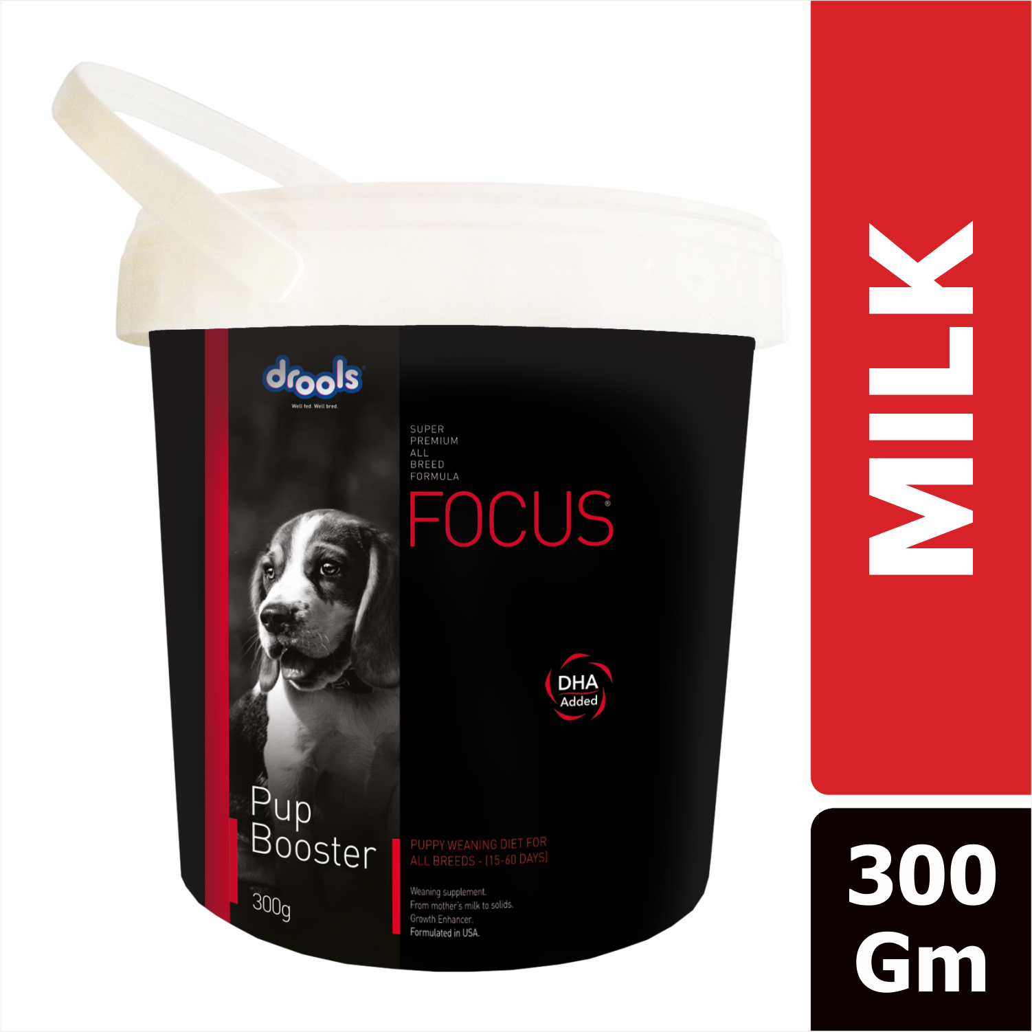 Drools Focus Pup Booster Puppy Weaning Diet for All Breeds (300g) Dogs- Dry Food Drools Focus 300g