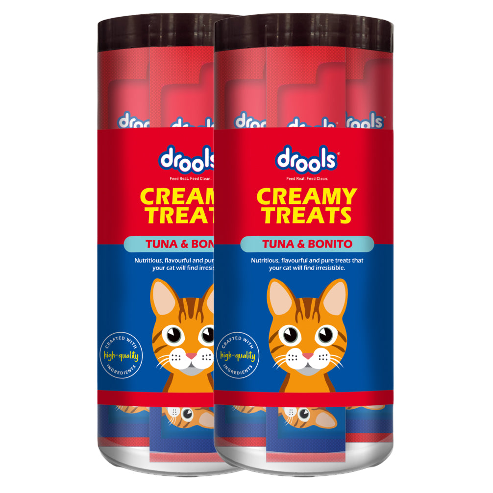 Drools Tuna & Bunito Creamy Cat Treats Cats-Treats & Others Drools 2x375g(50pcs)