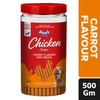 Drools Carrot Flavour Chicken Sticks Treat for Dogs Dog Treats + Others Drools 500g