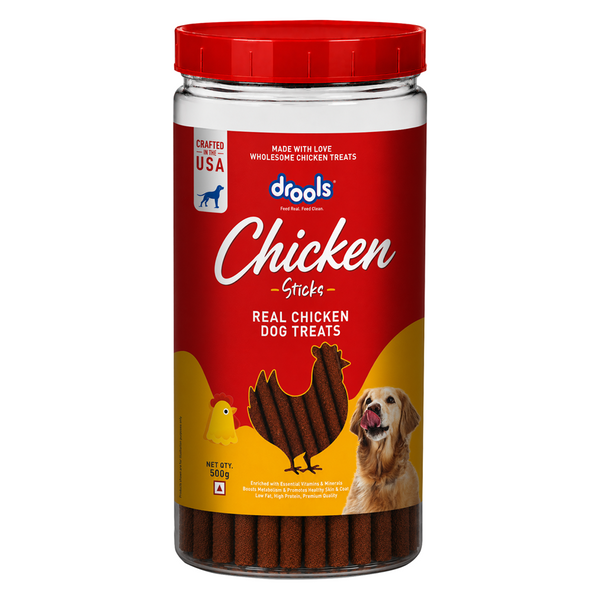 Drools Real Chicken Flavour Sticks Treat for Dogs