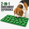Talking Dog Club Jungle Dig Silicone Snuffle & Lick Mat for Dogs and Cats (Green) Both-Bowls & Feeders Talking Dog Club Dropship
