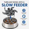 Talking Dog Club Universal Silicone Slow Feeder Bowl Attachment for Dogs and Cats (Grey) Both-Bowls & Feeders Talking Dog Club Dropship