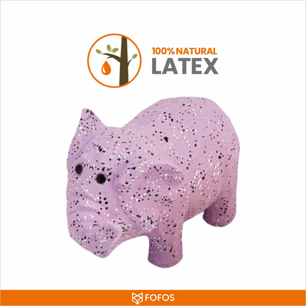 Barkbutler x Fofos Latex Elephant Squeaky Toy for Dogs (Purple)