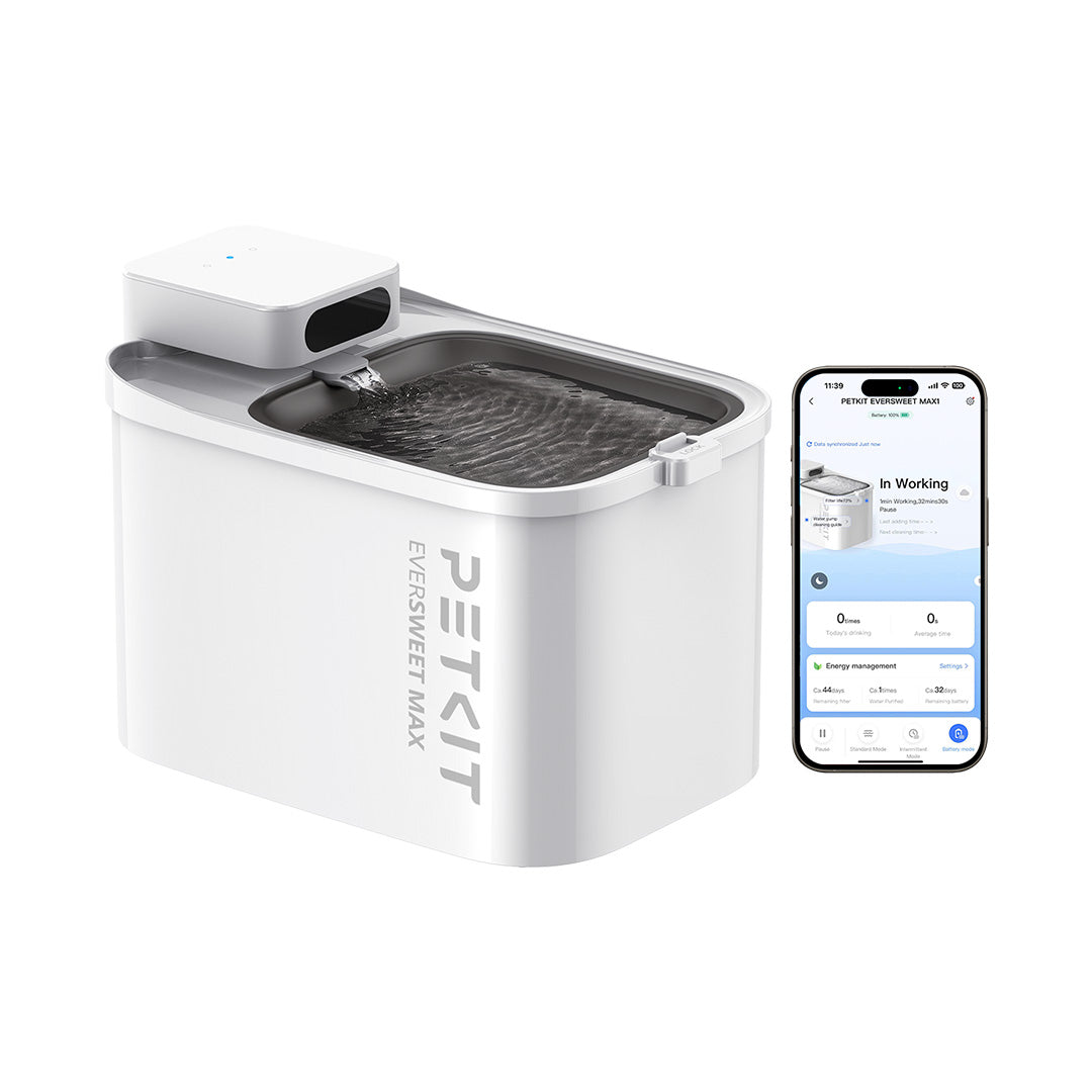 Petkit Eversweet Max Cordless Smart Automatic Water Fountain for Cats & Dogs (White) Both-Bowls & Feeders Petkit Dropship