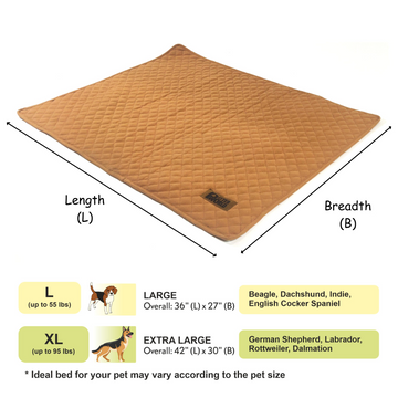 Petter World Multipurpose Breathable Summer Mat for Dogs (Earthy Brown)