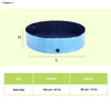 Emily Pets Foldable Non Slip Outdoor Swimming Pool for Dogs and Cats (Blue) Both-Bedding, Mats & Travel Supplies Emily Pets