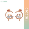 Ethera Purrfect Muse Earring for Women (Rose Gold) Pet Parent-Jewellery & Accessories Ethera Dropship 3.5g