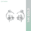 Ethera Purrfect Muse Earring for Women (White Gold) Pet Parent-Jewellery & Accessories Ethera Dropship 3.5g