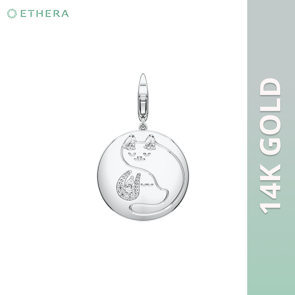 Ethera Tails & Tuxedos Wristwear for Women Pet Parent-Jewellery & Accessories Ethera Dropship White Gold
